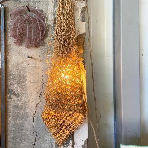 גוף תאורה סרוג | Wall Light Knitted Object