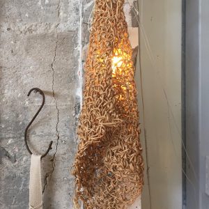 גוף תאורה סרוג | Wall Light Knitted Object
