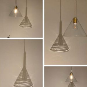 גוף תאורה מזכוכית קריסטל | Glass Light object