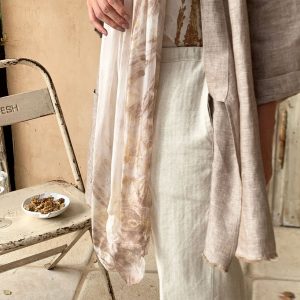 קימונו פשתן בגוון לטה | The Latte Linen Kimono