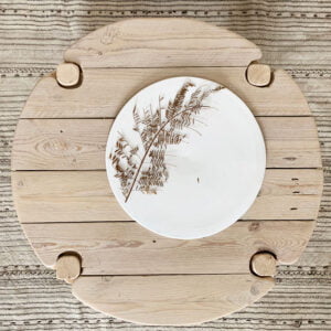 שולחן 'קפה' עגול | Salvage Wood Coffee Table